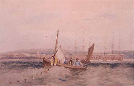 Boats on The Medway at Chatham, Kent